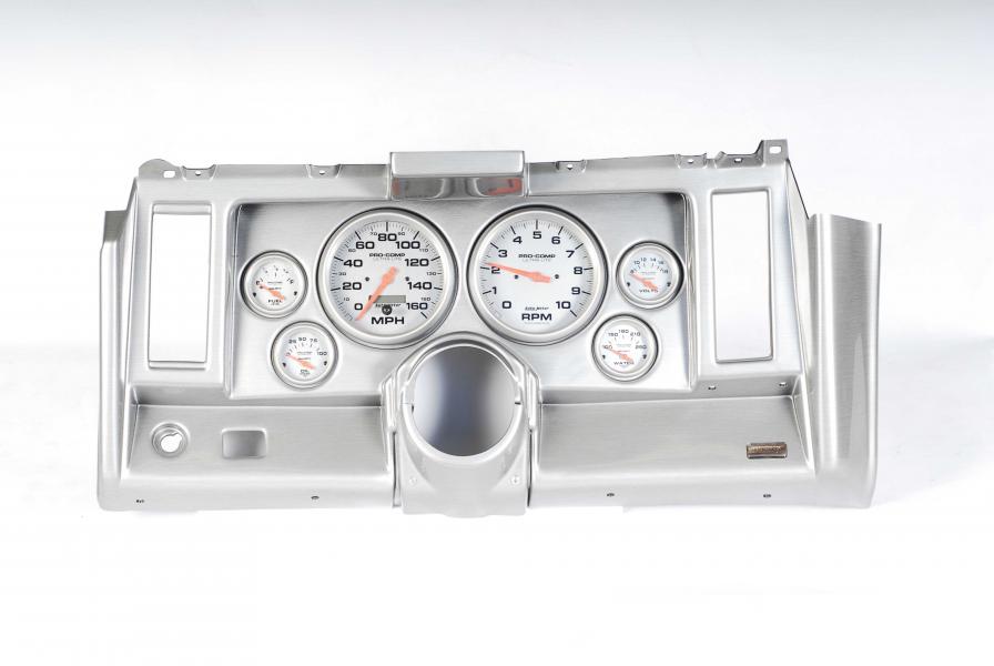 69 Camaro Classic Dash 6 Hole Brushed Aluminum Panel with Ultra Gauges
